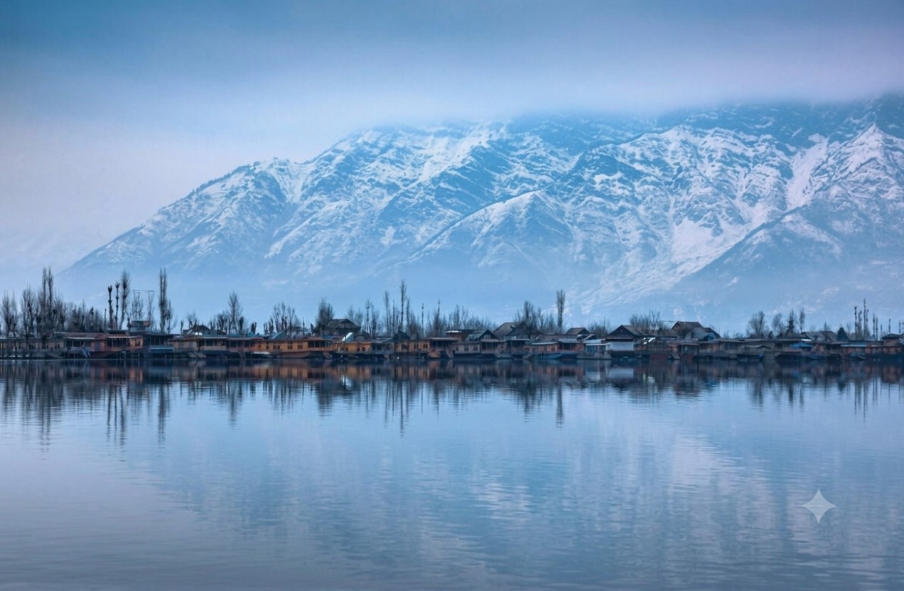 Kashmir snow covered mountains